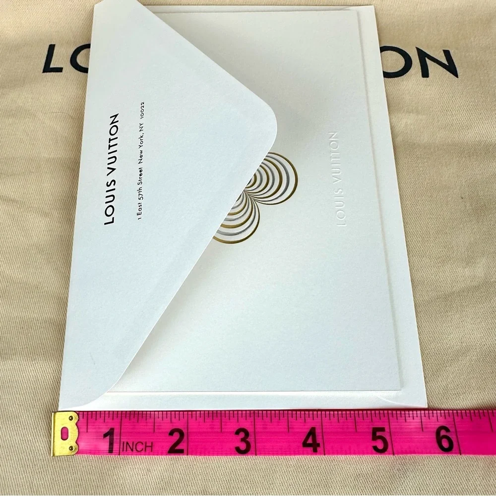 Louis Vuitton GORGEOUS Season’s Greetings large holiday card and envelope - Picture 7 of 7
